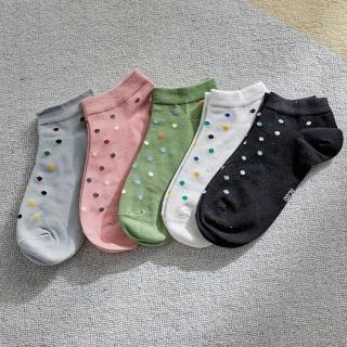 【Socks Form 襪子瘋】繽紛波點踝襪(6色)