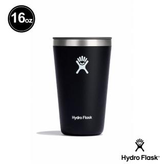 【Hydro Flask】16oz/473ml 保冷 保溫隨行杯(時尚黑)