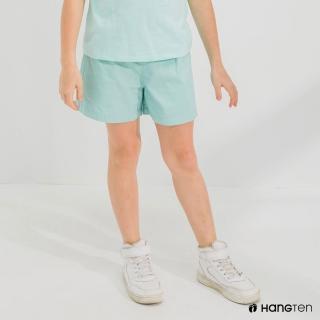 【Hang Ten】女童-REGULAR FIT鬆緊短褲(綠)