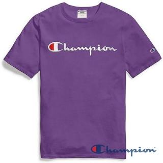 【Champion】刺繡logoTee-紫色