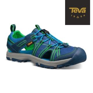 【TEVA】原廠貨 中/大童 Manatee 多功能護趾運動涼鞋/雨鞋/水鞋/童鞋(海軍藍)