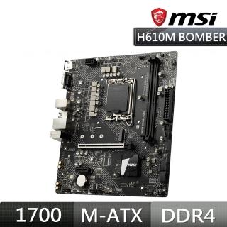 【MSI 微星】H610M BOMBER DDR4 主機板