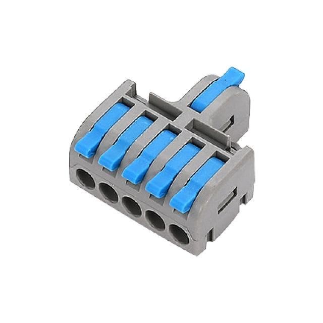 【青禾坊】拼接式一進五出快接頭/快速接線/電線接頭/接線端子/電火布(20顆)