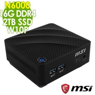 【MSI 微星】CUBI 迷你電腦 N6000/16G/2TSSD/W10P(四核心商用電腦)