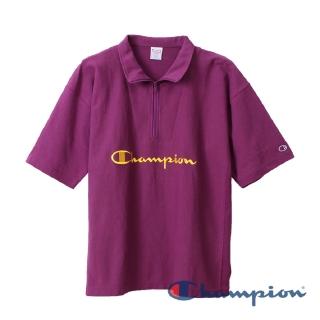 【Champion】RW開襟拉鍊短Tee-紫色-9.4oz