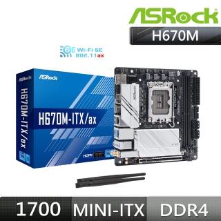 【ASRock 華擎】H670M-ITX/ax ☆INTEL 主機板