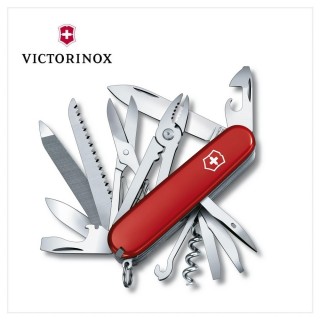 【VICTORINOX 瑞士維氏】1.3773 中型袋裝刀 91mm/24用/紅(1.3773)