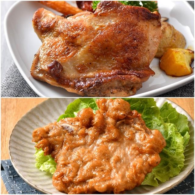 【卜蜂】醃漬去骨雞腿排vs脆皮排骨 超值25包組(雞腿排-原味.黑胡椒.青花椒+懷舊脆皮排骨)