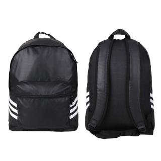 【adidas 愛迪達】大型後背包-雙肩包 肩背包 旅行包 愛迪達 25.5L 黑白(HB1332)