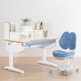 【SingBee 欣美】coobee U板型成長機能桌椅組(CB-603/132雙背椅/兒童成長桌椅組/成長書桌椅/潔菌板)