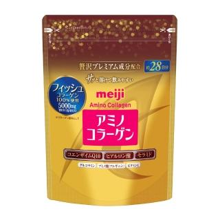 【Meiji 明治】明治膠原蛋白粉璀璨金版28日份袋裝196g(膠原蛋白)