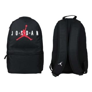 【NIKE 耐吉】大型雙肩包-後背包 肩背包 筆電包 13吋筆電 飛人喬丹 黑白紅(JD2123005GS-001)