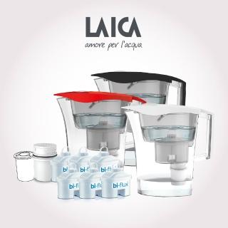 【LAICA 萊卡】2.8L除菌生飲濾水壺+1年份濾芯(1壺7芯 3色可選)