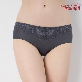 【Triumph 黛安芬】自然雪絨花系列 超細纖維中腰平口內褲 M-EL(典雅灰)