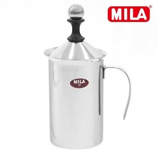 【MILA】雙層濾網奶泡杯300ml(雙層不鏽鋼濾網奶泡杯)