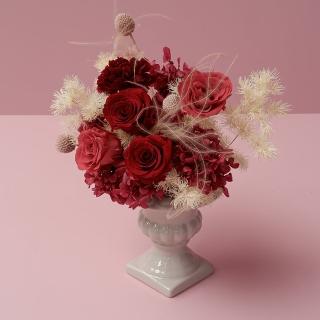 【花意空間】古典恆星盆花-紅色(永生花 生日 情人 花禮)