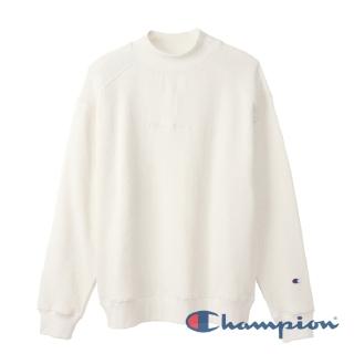 【Champion】Campus 小高領草寫Logo長Tee -白色