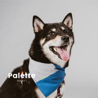 【CAMPET】Palette 電繡撞色領巾-M(寵物潮流領巾)