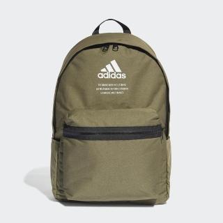 【adidas 愛迪達】後背包 書包 運動包 登山包 CL BP FABRIC 綠 HC7259