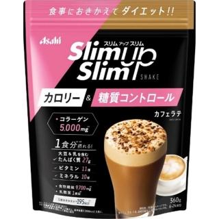 【ASAHI 朝日】酵素代餐奶昔/Slim Up Slim系列/咖啡拿鐵 口味（360g/包）x1包
