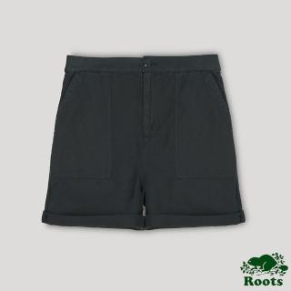 【Roots】Roots 女裝- 休閒平織短褲(鐵灰色)