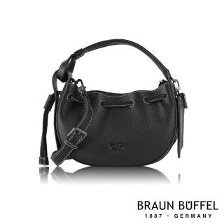 【BRAUN BUFFEL 德國小金牛】台灣總代理 維納斯 手提包-黑色(BF677-A31-BK)