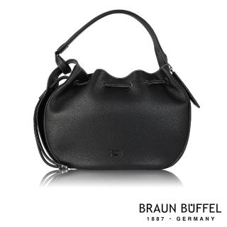 【BRAUN BUFFEL 德國小金牛】台灣總代理 維納斯 單肩包-黑色(BF677-A33-BK)