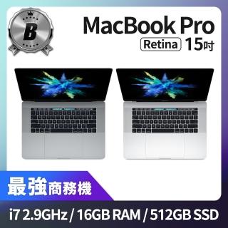 【Apple 蘋果】A 級福利品 MacBook Pro15吋 TB i7 2.9G 處理器 16GB 記憶體 512GB SSD(2017)