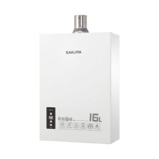 【SAKURA 櫻花】16L第二代智能恆溫強制排氣熱水器(DH1605A 原廠保固基本安裝)