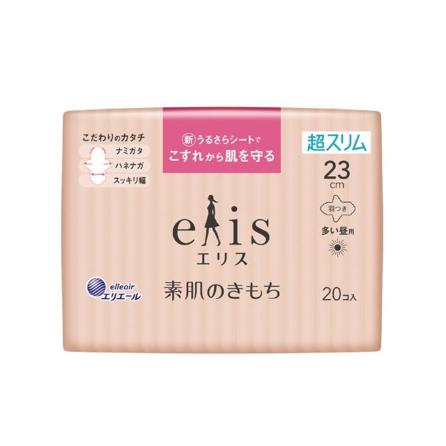 【日本大王】elis愛麗思純淨裸肌/新升級Luna fit極緞棉超薄款17-36cm(衛生棉12-34片)