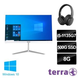 【terra獨家+立體聲藍牙耳機】PC2400-L06T 24型 AIO液晶電腦(i5-1135G7/8G/500GB SSD/W10)