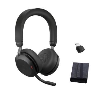 【Jabra】官方直營 Evolve2 75 商務藍芽耳機麥克風(可調段數主動降噪耳機麥克風)