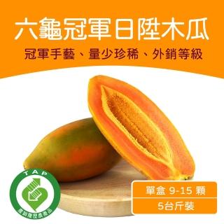 【農頭家】六龜冠軍日陞木瓜5斤裝(單盒12-20顆)