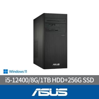 【ASUS 華碩】H-S500TD i5 六核心文書電腦(i5-12400/8G/1TB HDD+256GB SSD/Win11)