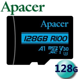 【Apacer 宇瞻】128G microSDXC TF U3 V30 A1 記憶卡(4K)