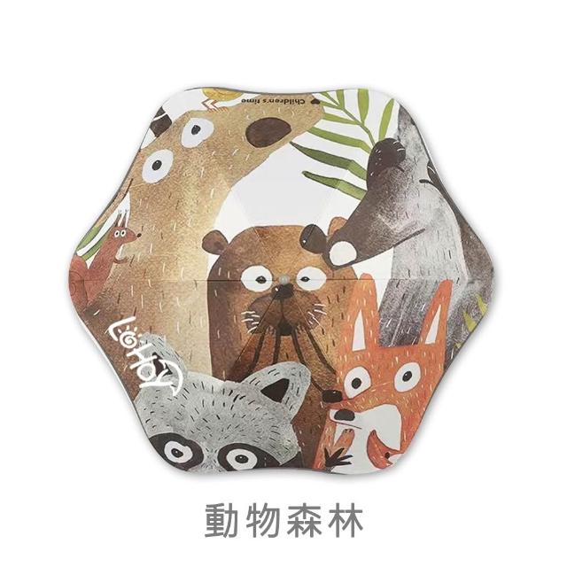 【LOHOY】童趣圓夢傘 兒童防戳圓角雨傘(兒童晴雨傘 圓角雨傘 防戳雨傘)