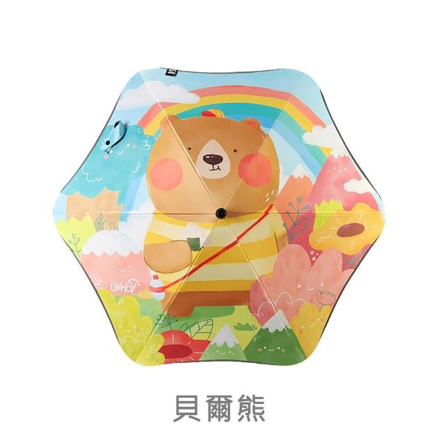 【LOHOY】童趣圓夢傘 兒童防戳圓角雨傘(兒童晴雨傘 圓角雨傘 防戳雨傘)