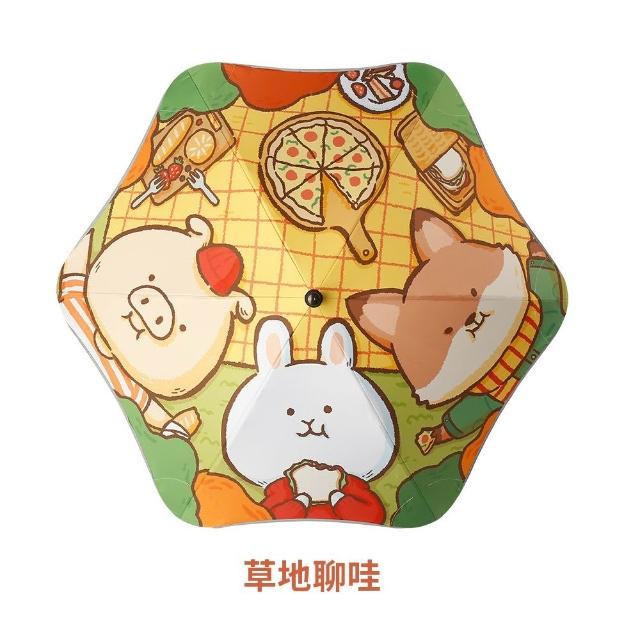 【LOHOY】童趣圓夢傘 兒童防戳圓角雨傘(兒童晴雨傘 圓角雨傘 防戳雨傘)