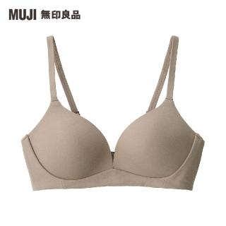 【MUJI 無印良品】女棉混彈性無鋼圈一體成形無背扣胸罩(共3色)