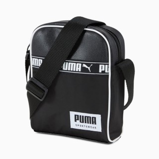 【PUMA】PUMA 小包 輕便包 旅遊包 方包 Campus側背小包 男女 中性款 黑(07743201)