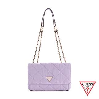 【GUESS】女包-菱格經典LOGO時尚肩包-紫(GD767921LIL)