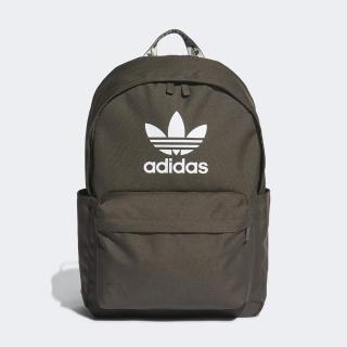 【adidas 愛迪達】後背包 運動包 登山包 電腦包 書包 健身包 三葉草 ADICOLOR BACKPK 綠 HD7154