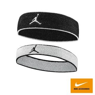【NIKE 耐吉】運動髮帶 運動頭帶 喬丹 JORDAN CHENILLE 2入 黑白 J1004301077OS