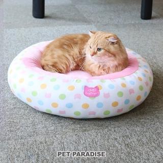 【PET PARADISE】床 圓形 滿版點點(寵物窩 寵物睡窩 貓窩)