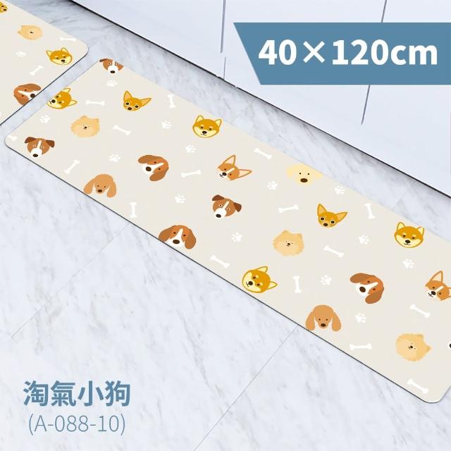 【FL 生活+】奈米硅藻土速乾防滑吸水地墊-40*120-特長款1入(廚房水槽防水必備)