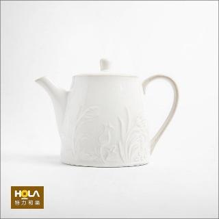 【HOLA】芙蘿拉茶壺白色-1300ml