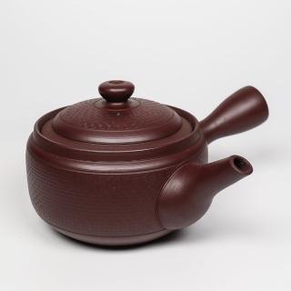 【福介商店】萬古燒 香爐石目 橫手急須0.35L(泡茶壺 沖泡壺 橫柄壺具)