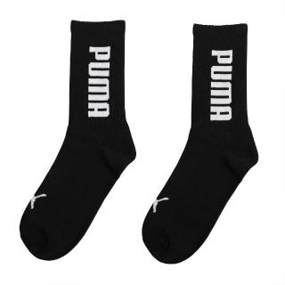 【PUMA】襪子 Fashion Crew 黑 白 中筒襪 單雙入 台灣製 男女款 短襪(BB136203)