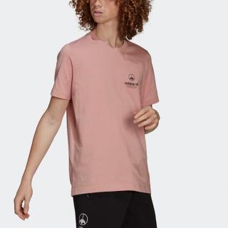 【adidas 愛迪達】上衣 男款 短袖上衣 運動 United Tee 2 粉 HF4910