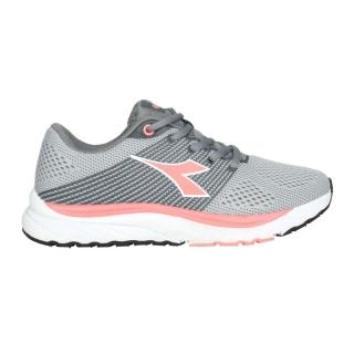 【DIADORA】女輕量專業慢跑鞋-炫彩反光 路跑 運動 灰珊瑚粉(DA31680)